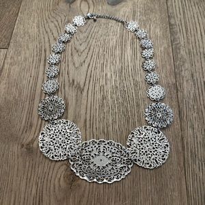 Silver Colored Necklace with spring clasp
